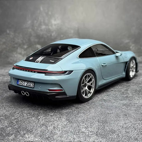 [Norev] 1:18 Porsche 2023 911 S/T Blue Model Car Die-Cast