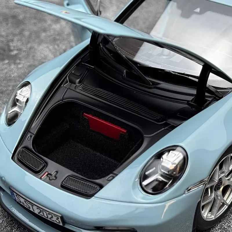 [Norev] 1:18 Porsche 2023 911 S/T blu modellino di auto Die-Cast