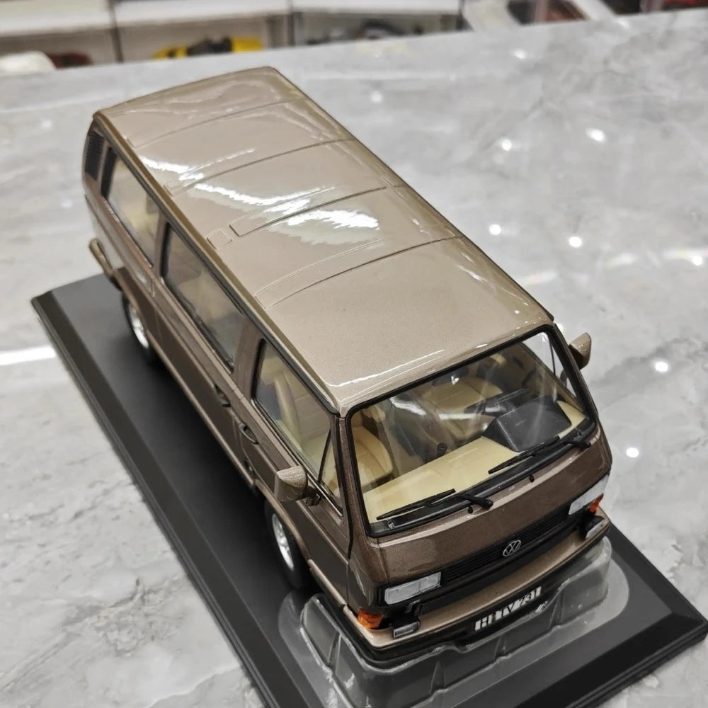 [Norev] 1:18 Volkswagen 1990 Multivan Brown Model Car Resin