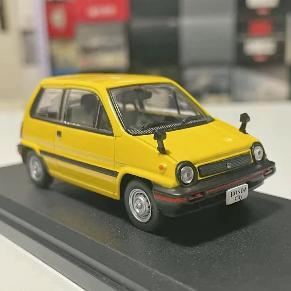 [Norev] 1:43 Honda 1981 City Yellow Model Car Die-Cast
