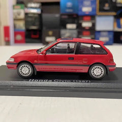 [Norev] 1:43 Honda 1987 Civic EF Red Model Car Die-Cast