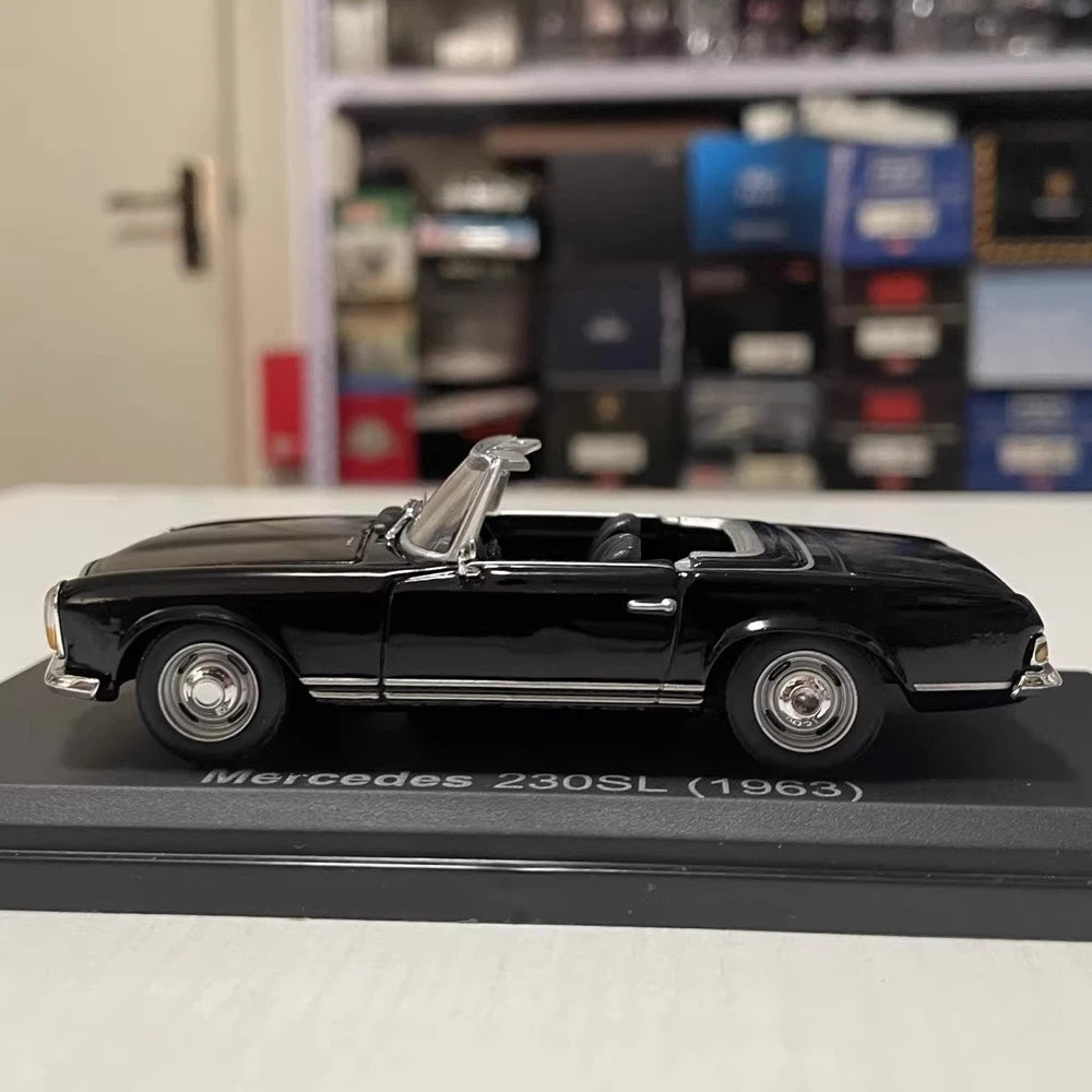 [Norev] 1:43 Mercedes-Benz 1963 230SL W113 Black Model Car Die-Cast