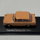 [Norev] 1:43 Toyota 1961 Publica 700 Orange Model Car Die-Cast