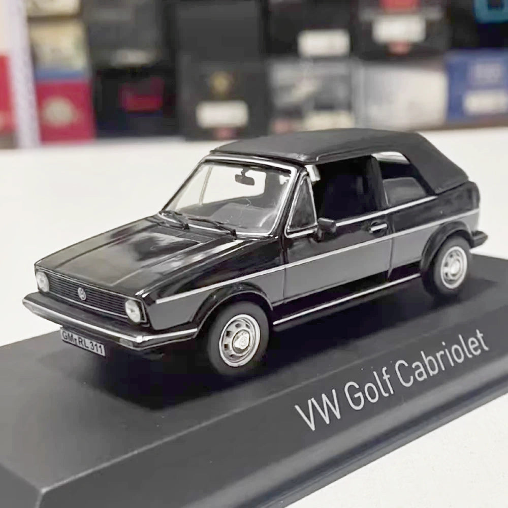 [Norev] 1:43 Volkswagen 1981 Golf Cabriolet Black Model Car Die-Cast