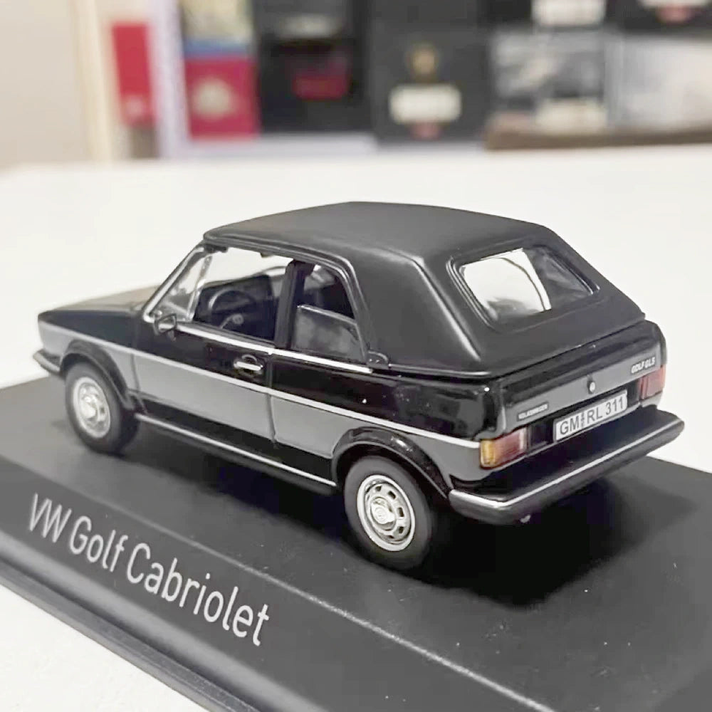 [Norev] 1:43 Volkswagen 1981 Golf Cabriolet Black Model Car Die-Cast