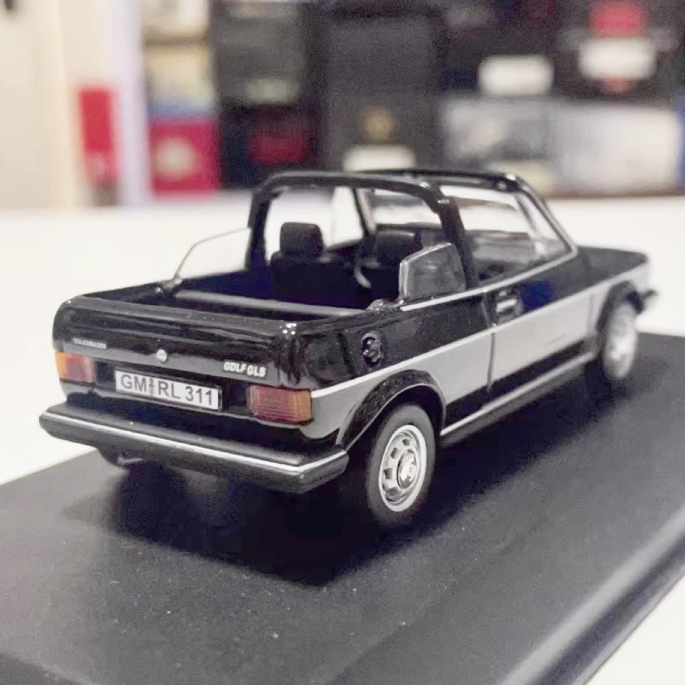 [Norev] 1:43 Volkswagen 1981 Golf Cabriolet Black Model Car Die-Cast