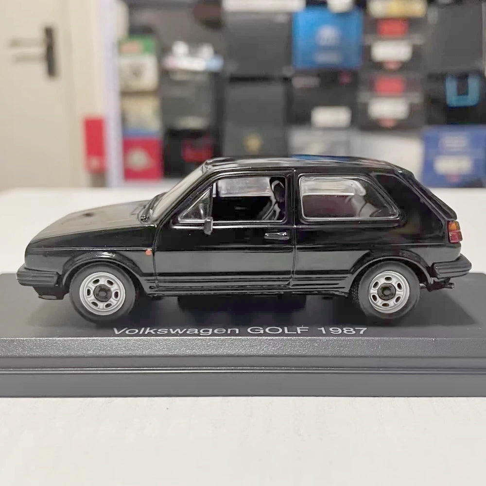 [Norev] 1:43 Volkswagen 1987 Golf nero modellino di auto Die-Cast