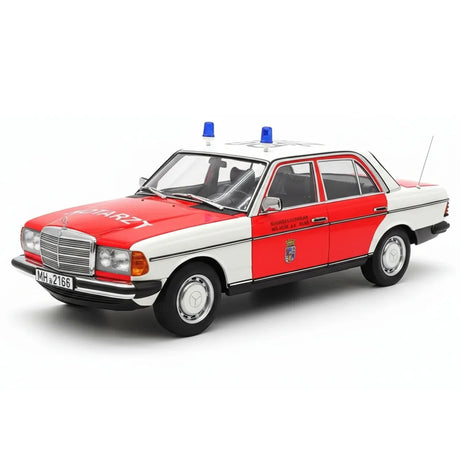 [Norev] 1:18 Mercedes-Benz 1984 200 Emergency Ambulance Model Car Die-Cast