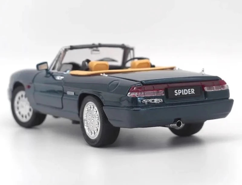 [OEM] 1:18 Alfa Romeo 1990 Spider Series 4 blu modellino di auto Die-Cast