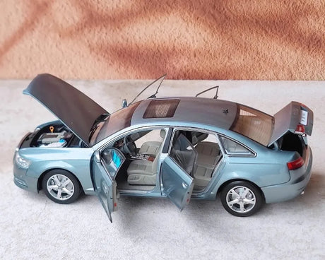 [OEM] 1:18 Audi 2009 A6L C6 Blue Model Car Die-Cast