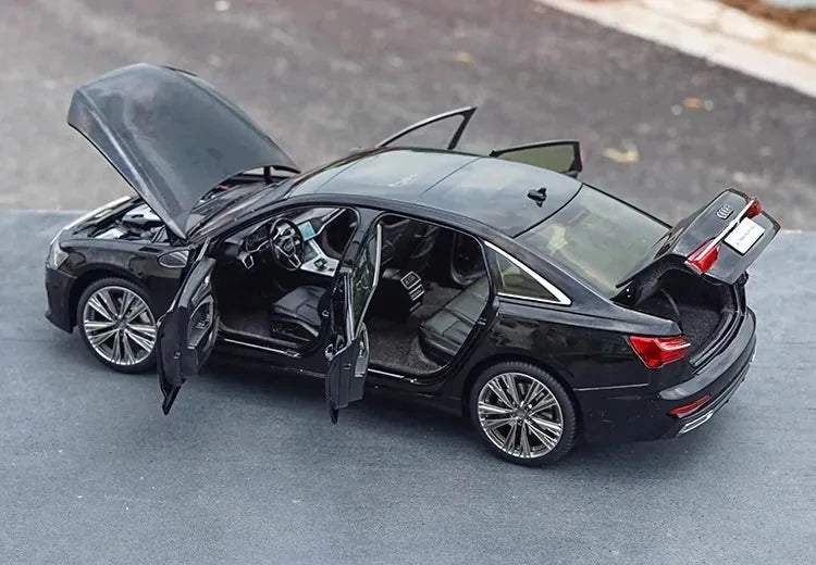 [OEM] 1:18 Audi 2019 A6L nero modellino di auto Die-Cast