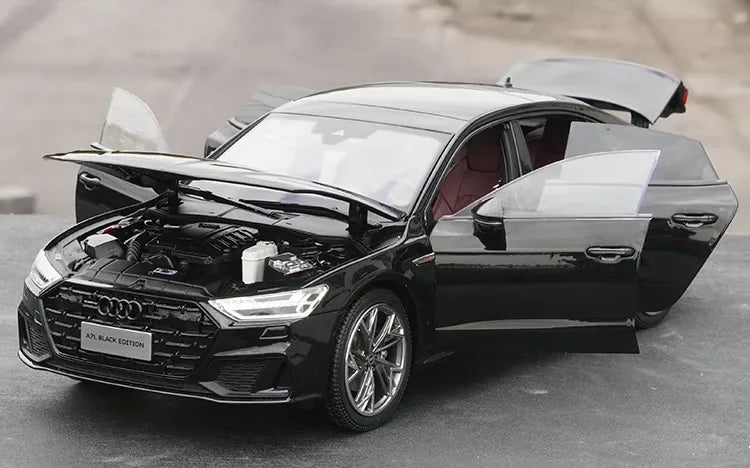 [OEM] 1:18 Audi 2021 A7L Black Model Car Die-Cast