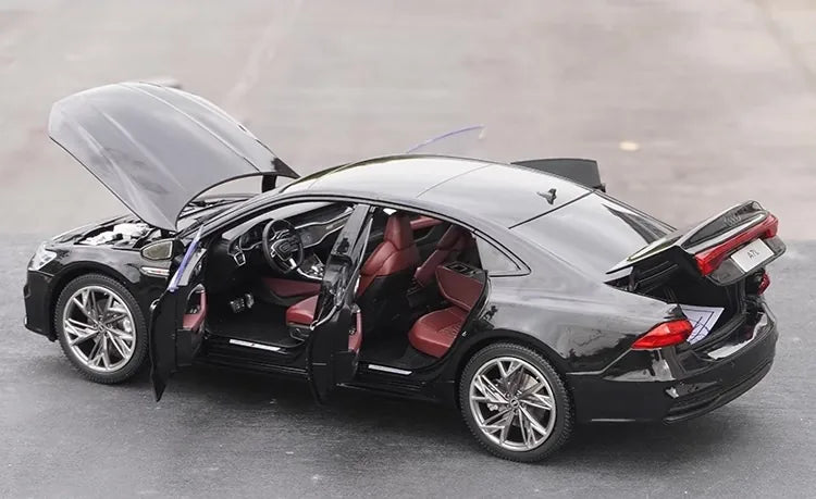 [OEM] 1:18 Audi 2021 A7L Black Model Car Die-Cast