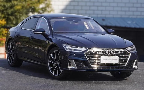 [OEM] 1:18 Audi 2021 A7L Blue Model Car Die-Cast