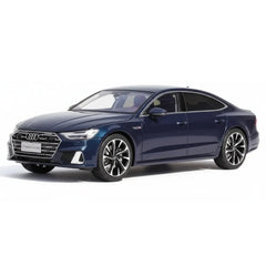 [OEM] 1:18 Audi 2021 A7L Blue Model Car Die-Cast