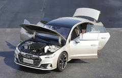 [OEM] 1:18 Audi 2021 A7L Silver Model Car Die-Cast