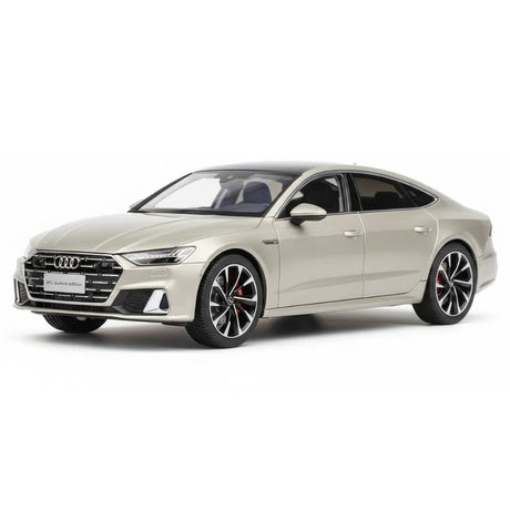 [OEM] 1:18 Audi 2021 A7L Silver Model Car Die-Cast