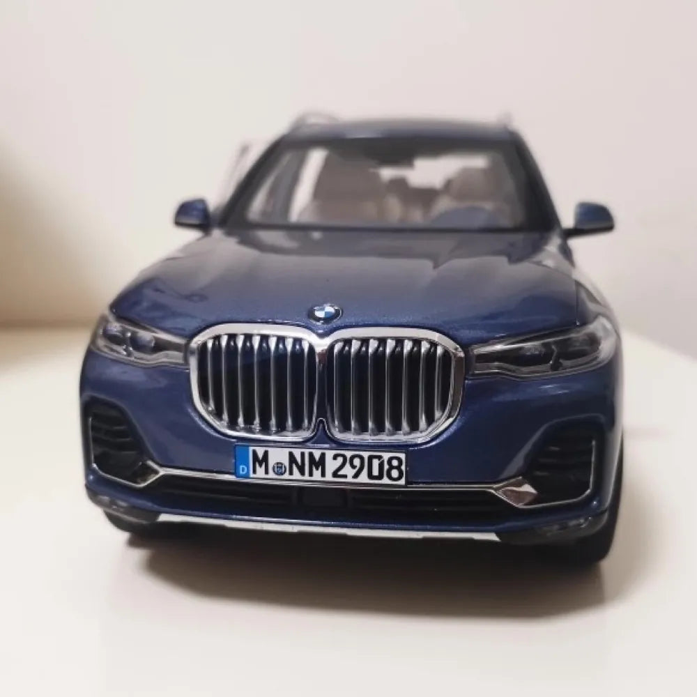 [OEM] 1:18 BMW 2019 G07 X7 blu modellino di auto Die-Cast