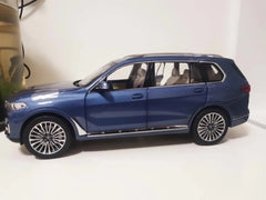 [OEM] 1:18 BMW 2019 G07 X7 blu modellino di auto Die-Cast