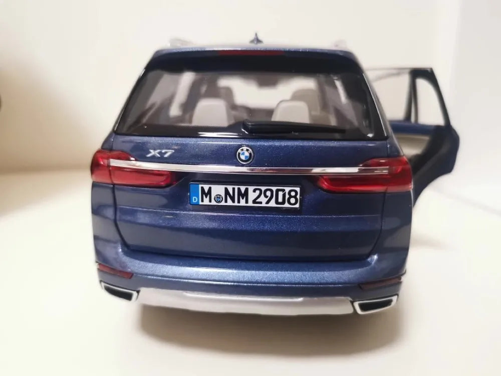 [OEM] 1:18 BMW 2019 G07 X7 blu modellino di auto Die-Cast
