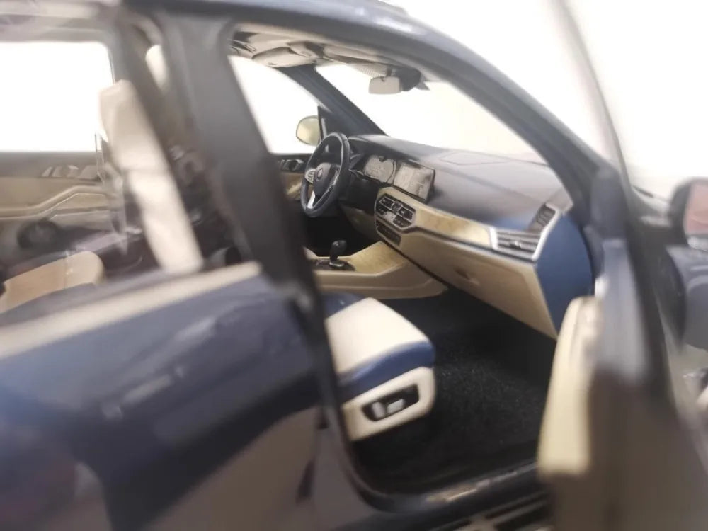 [OEM] 1:18 BMW 2019 G07 X7 blu modellino di auto Die-Cast