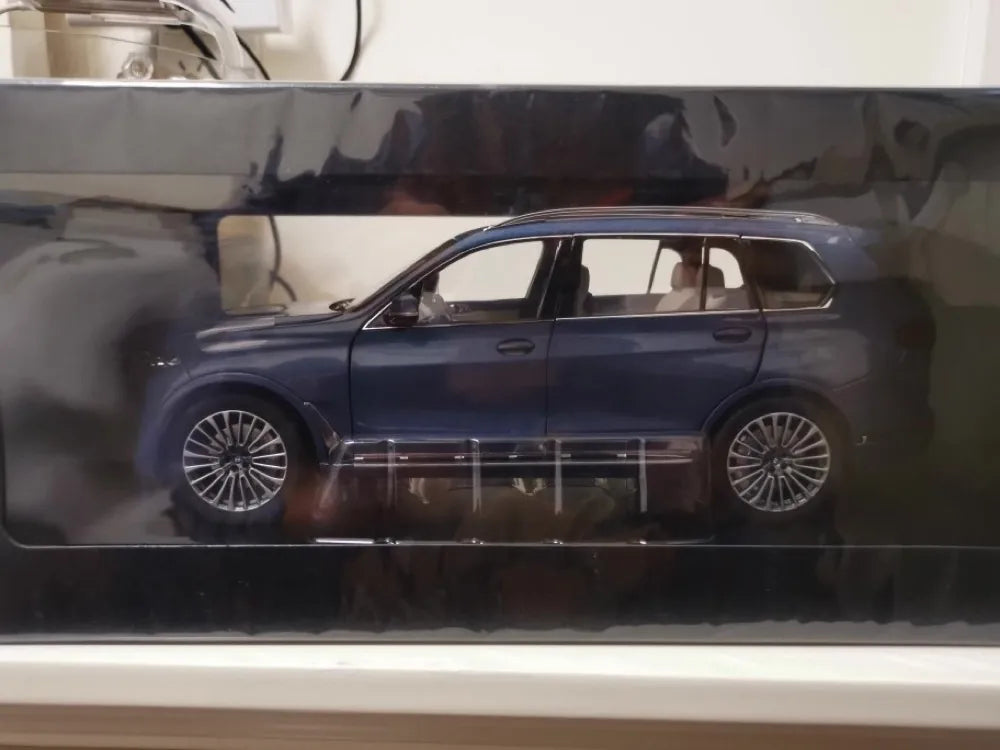 [OEM] 1:18 BMW 2019 G07 X7 blu modellino di auto Die-Cast
