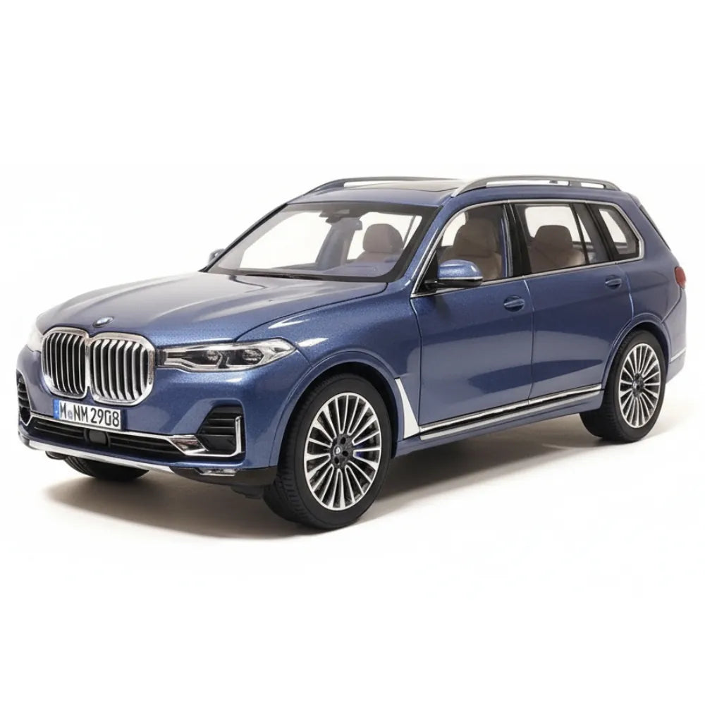 [OEM] 1:18 BMW 2019 G07 X7 blu modellino di auto Die-Cast