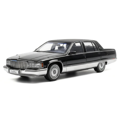 [OEM] 1:18 Cadillac 1993 Fleetwood Brougham Black Model Car Die-Cast
