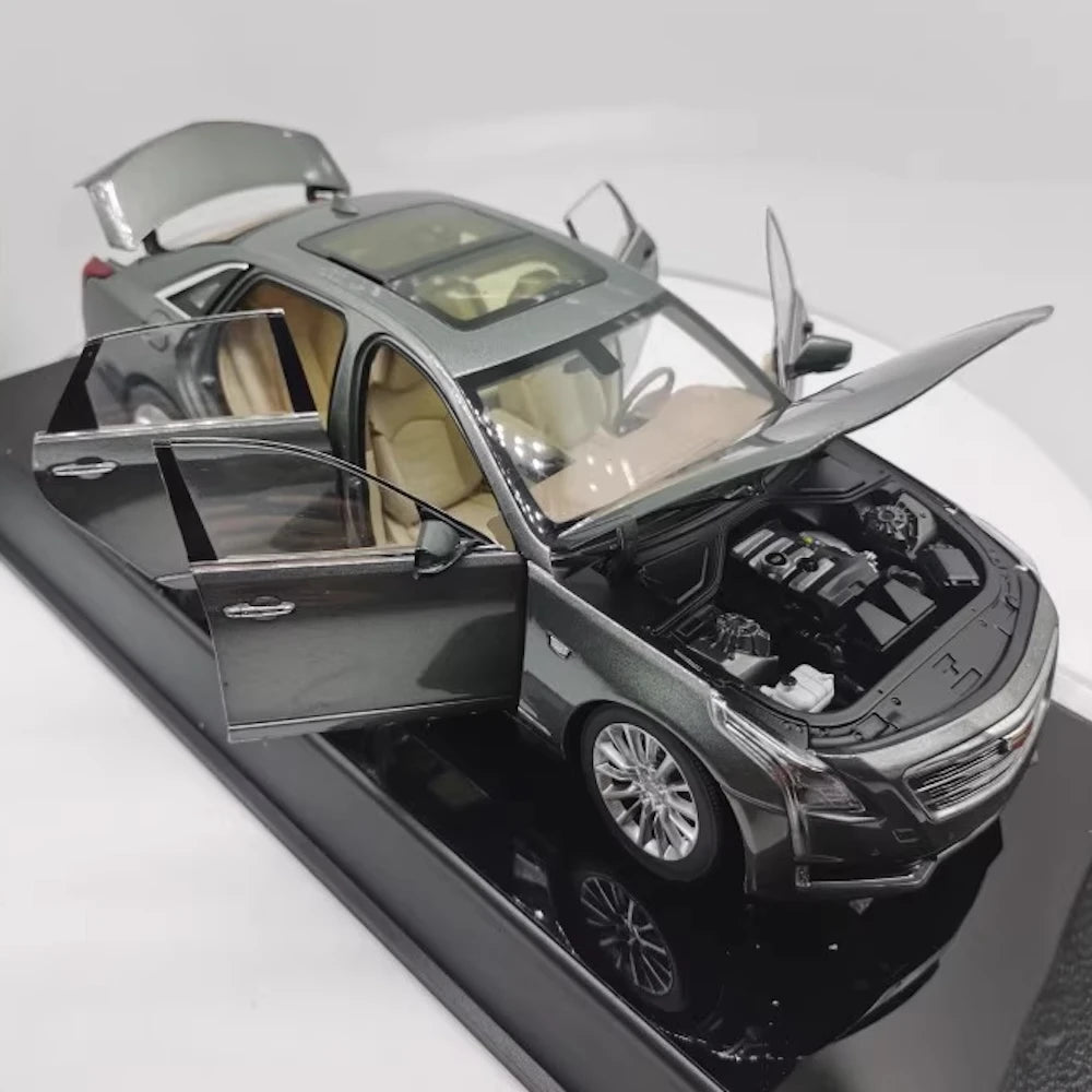 [OEM] 1:18 Cadillac 2016 CT6 Gray Model Car Die-Cast