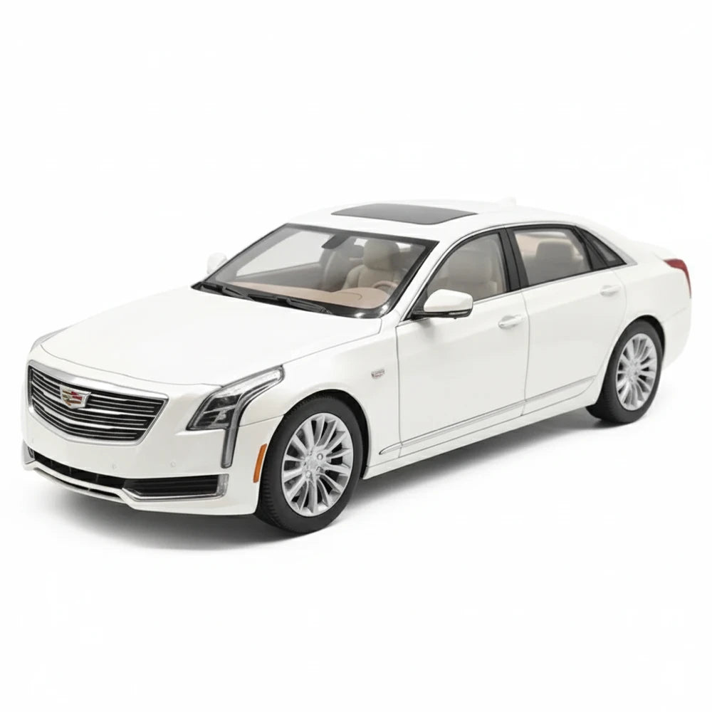 [OEM] 1:18 Cadillac 2016 CT6 White Model Car Die-Cast