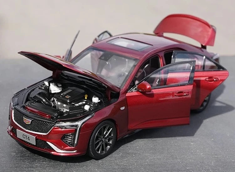 [OEM] 1:18 Cadillac 2020 CT4 Red Model Car Die-Cast