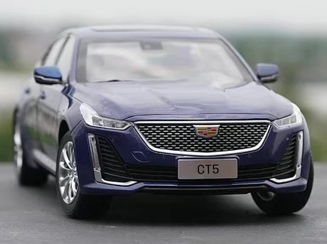 [OEM] 1:18 Cadillac 2021 CT5 Blue Model Car Die-Cast