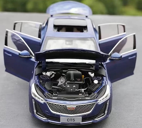 [OEM] 1:18 Cadillac 2021 CT5 Blue Model Car Die-Cast