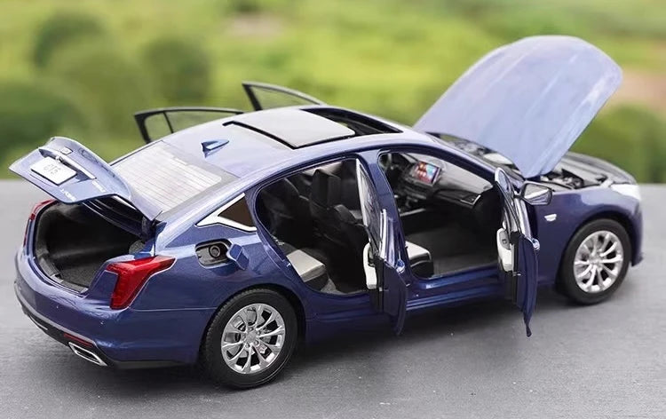 [OEM] 1:18 Cadillac 2021 CT5 Blue Model Car Die-Cast