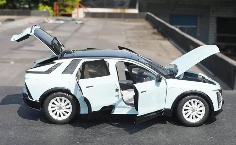 [OEM] 1:18 Cadillac 2022 Lyriq sininen pienoismalli Die-Cast