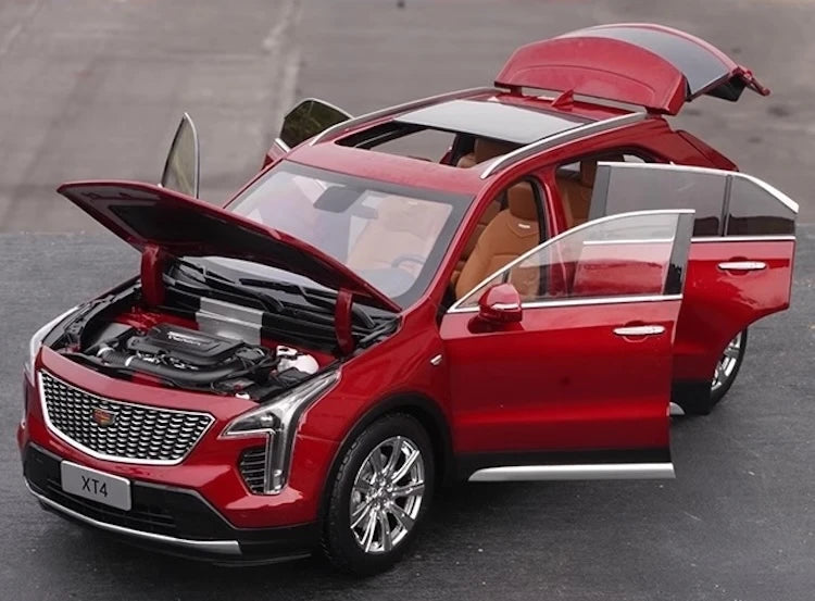[OEM] 1:18 Cadillac 2022 XT4 Red Model Car Die-Cast