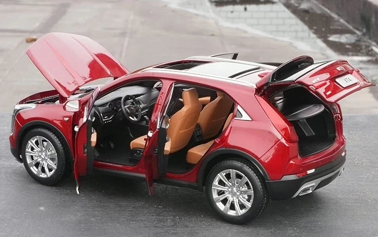 [OEM] 1:18 Cadillac 2022 XT4 Red Model Car Die-Cast