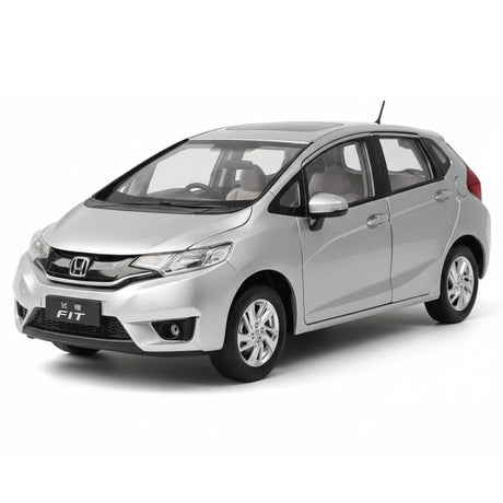 [OEM] 1:18 Honda 2013 Fit Jazz Silver Model Car Die-Cast