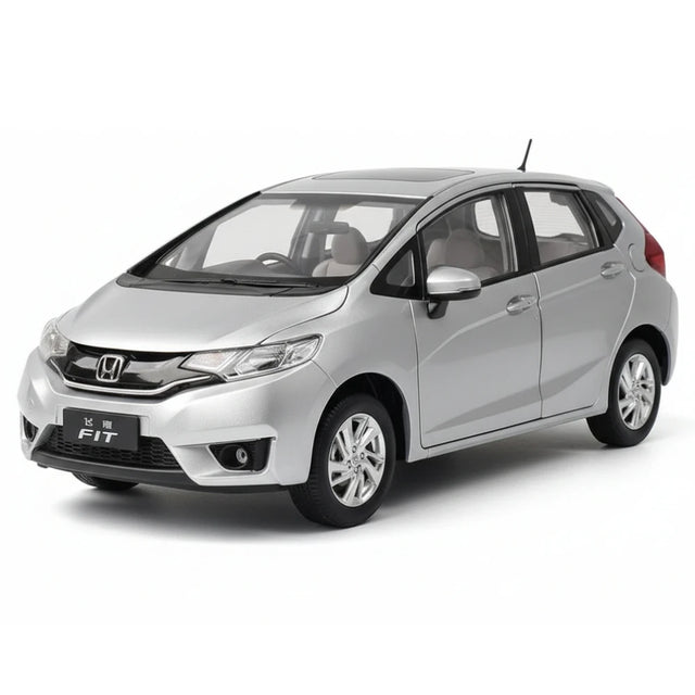 [OEM] 1:18 Honda 2013 Fit Jazz Silver Model Car Die-Cast