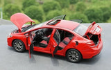 [OEM] 1:18 Honda 2015 Civic Si Red Model Car Die-Cast