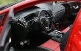 [OEM] 1:18 Honda 2015 Civic Si Red Model Car Die-Cast
