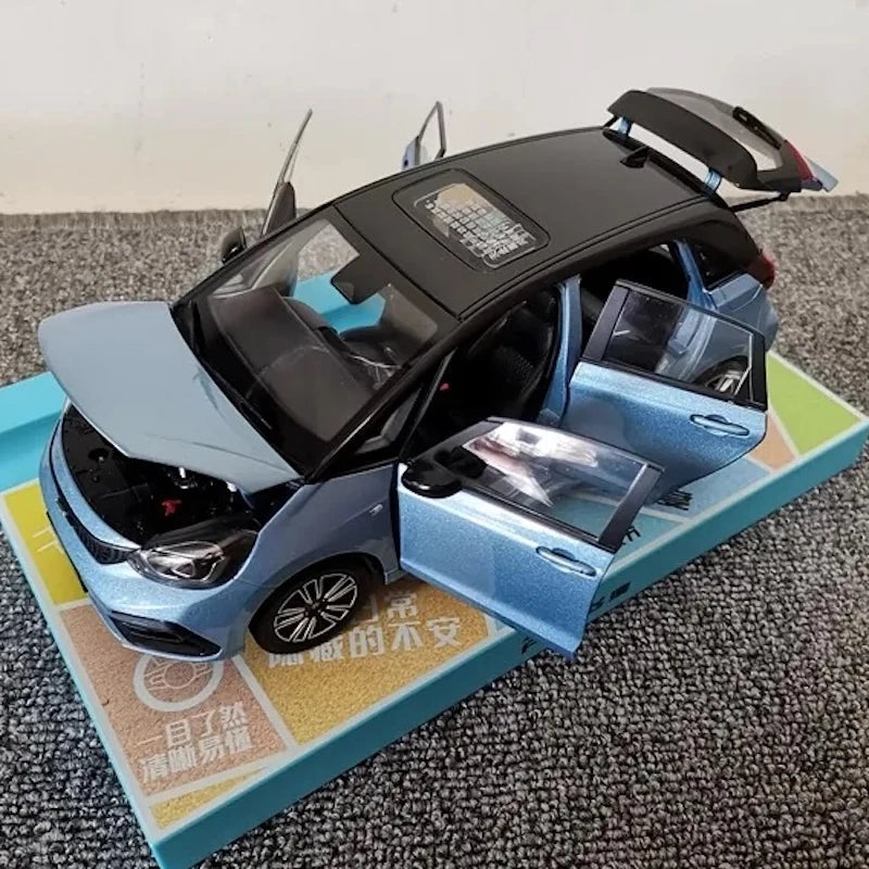 [OEM] 1:18 Honda 2020 Jazz Crosstar blu modellino di auto Die-Cast