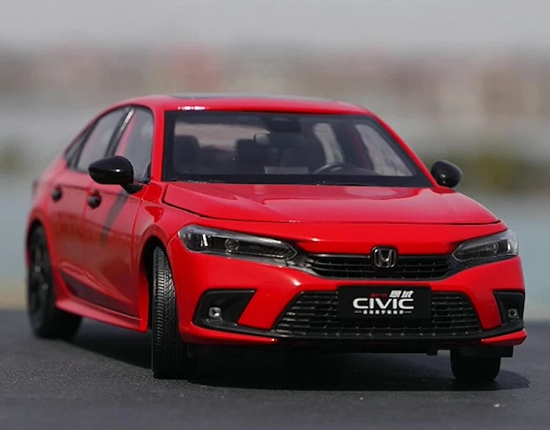 [OEM] 1:18 Honda 2022 Civic Red Model Car Die-Cast