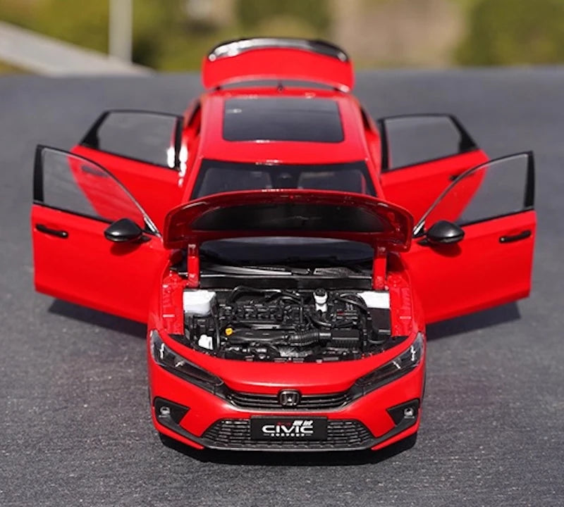 [OEM] 1:18 Honda 2022 Civic Red Model Car Die-Cast