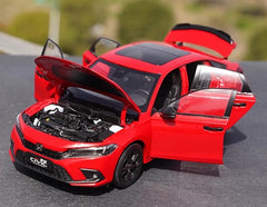 [OEM] 1:18 Honda 2022 Civic Red Model Car Die-Cast