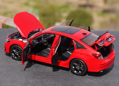 [OEM] 1:18 Honda 2022 Civic Red Model Car Die-Cast