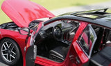 [OEM] 1:18 Honda 2022 Civic Sport Red Model Car Die-Cast