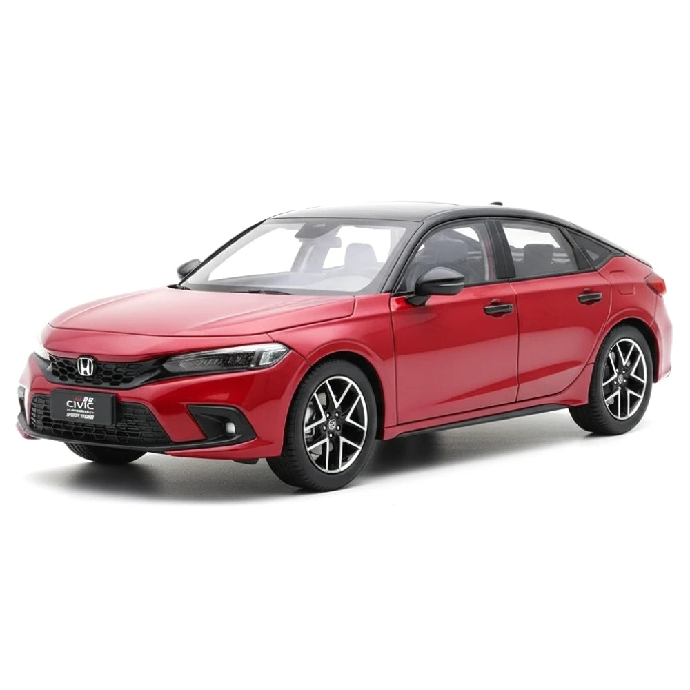 [OEM] 1:18 Honda 2022 Civic Sport Red Model Car Die-Cast