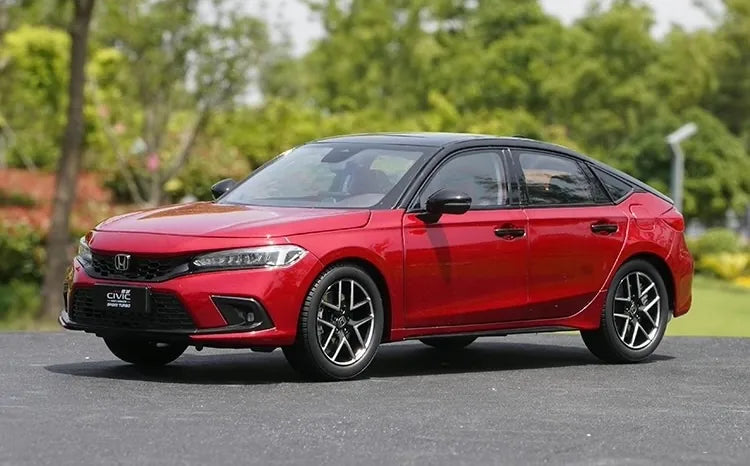 [OEM] 1:18 Honda 2022 Civic Sport Red Model Car Die-Cast