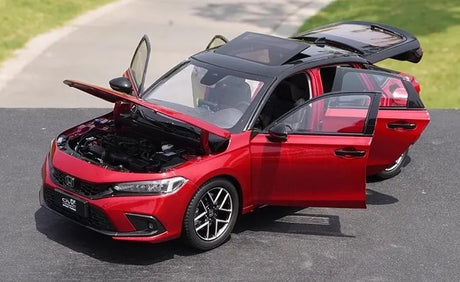 [OEM] 1:18 Honda 2022 Civic Sport Red Model Car Die-Cast
